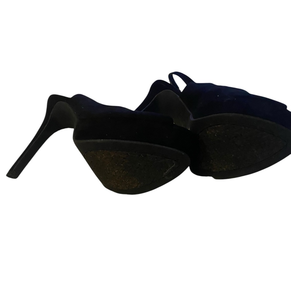 Jessica Simpson Chic Black Suede Slingback Heels - Picture 9 of 9
